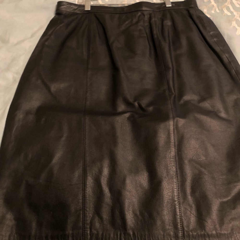 Leather skirt